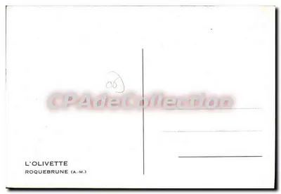 L'Olivette — Roquebrune (A.M.) — editor no identificado — Reverso