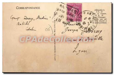 Juan-les-Pins — As Villas e a Praia — Selecta — Verso