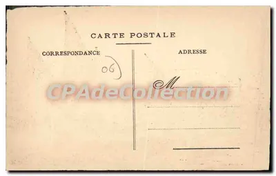 Cannes — Visão de barcos a vela — desenho de J. Daccon — Verso