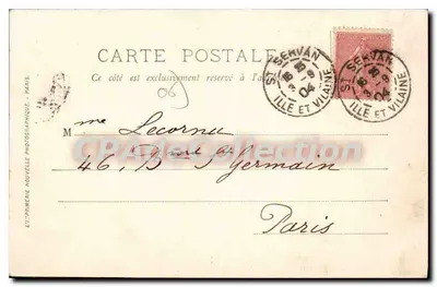Intorno a Nizza — Faro del Capo Ferrat — LL. — n. 858 — Verso