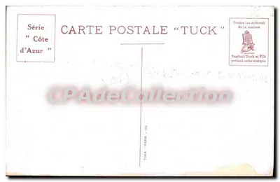 Nice - Most Paillon — piękna scena — wydawca Tuck, seria Côte d'Azur n°106 — Rewers
