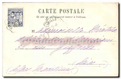 Pałac Książęcy — Monako — Stempel & Co., Dresden, n° 6589 — Rewers