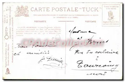 Nice - La Jetée - Promenade — wydawca Tuck & Fils, seria 705 — Rewers