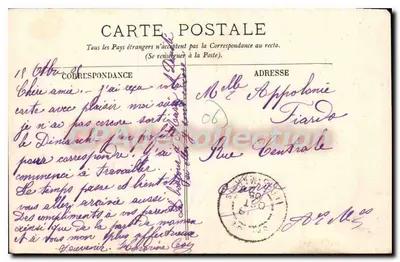 Cannes — Plac La Peyrière — Schody — Wydawca LL, nr 568 — Rewers