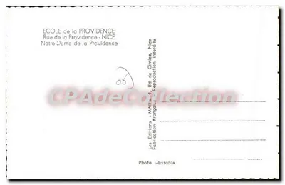 Notre-Dame de la Providence — statua Najświętszej Panny Marii otoczona wiernymi — Wydawnictwo MAR, Nice — Rewers