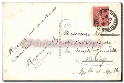 Juan-les-Pins — A Praia — J. Gilletta e Cie, n°667 — Verso