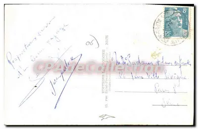 Menton — Pomnik Pamiętnikowy — Éditions Sainte-Famille, Nice — Rewers