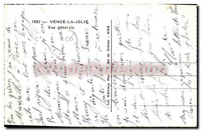 Vence-la-Jolie — Widok ogólny — Les Editions Mar de Gimiez, Nice — Rewers