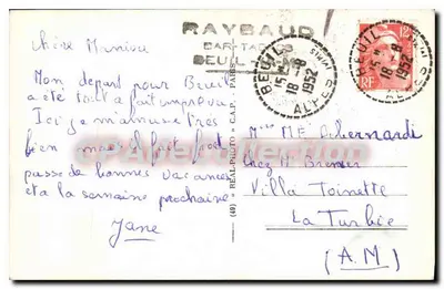 Hotel du Mont-Mounier — Beuil — Verlag Raybaud — Rückseite