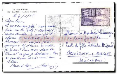 Cannes — Port — L'Estérel — Reprodukcja zabroniona — L. Gilletta & Cie, nr 426 — Rewers