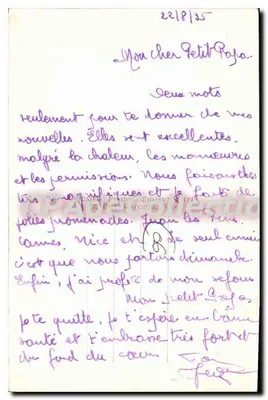 Antibes — O Forte Carré — CPAdeCollection — Verso