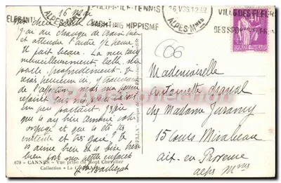 Cannes — widok z Wysokiego Miejsca — Rolle — Rewers