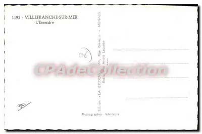 La Cigogne — Porto di Villefranche-sur-Mer — Edizione LA CIGOGNE — Verso