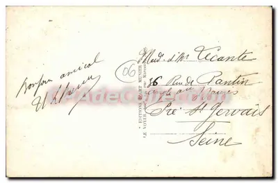 Nice — Quai des États-Unis — Wydawca MUNIER n°292 — Rewers