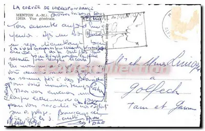 Menton — Ogólny widok — Wydawca A.-M. (nr 126019) — Rewers