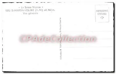 St-Martin-Vésubie — Visão geral — Coleção R TOUDO, Tahany — Verso