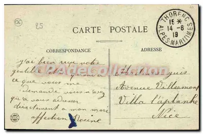 La Clue de Saint-Auban — blisko Thorenc (A.-M.) — Grassec & Cie — Rewers