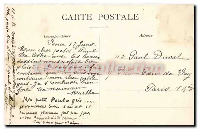 Vence (A.-M.) — Boulevard Paul-André — Linha do Sul da França — Édition Vence Raynard — Verso