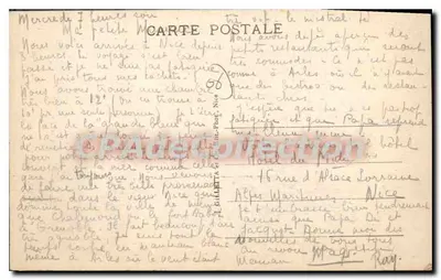Nice — Stara ulica — wydawca Gilletta, n°6 — Rewers