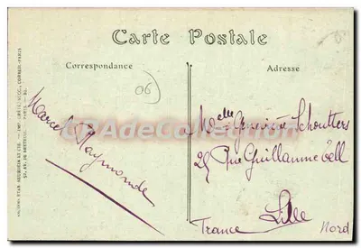 Panorama Principality MONACO widok z Turbie — JND Hot, n° 1090 — Rewers