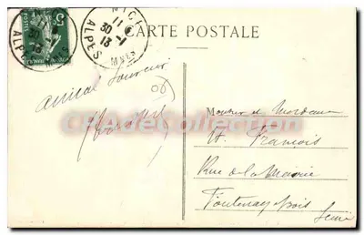 Monte-Carlo — Vista geral e a Condamine — Edição Gilletta, n° 809 — Verso