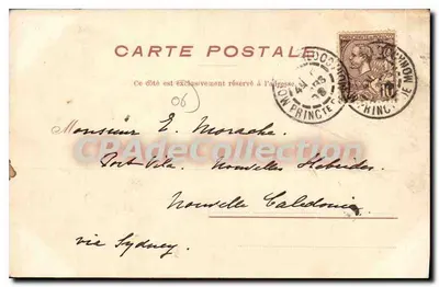 Il Casinò di Monte Carlo con il giardino — editore Mariliano & C. Milano, n° 100 — Verso
