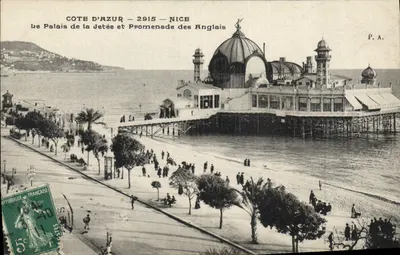 Kraj nad Morzem Śródziemnym — 2915 — Nice — Pałac na Jeťacie i Promenade des Anglais — P.A.