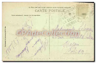 St-Martin-Vésubie (A.M.) — Vista geral (alt. 960 m.) — Editor H. Corte, n° 1398 — Verso