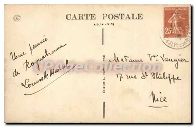 Vista geral de Roquebrune — editor A.D.I.A. - NICE, n° 65 — Verso