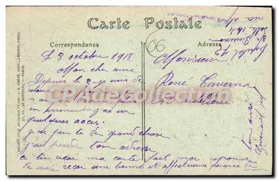 Cannes — Hotel Montfleury — Wydawca: Stare Zakłady Neugrien i Cie, 619 — Rewers