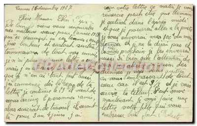 Cannes — Vista geral — Edição Poul'an, n° 830 — Verso