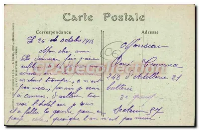 Cannes — Hotel Montfleury — wydawca Starego Bractwa Neurgen i Cie, nr 619 — Rewers