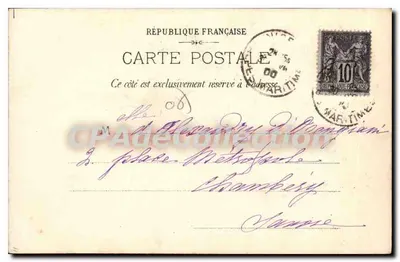 Menton — Studium artystyczne — Fot. Gilles, Nice — Rewers