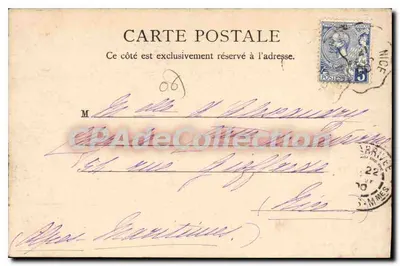 Monte Carlo — vue panoramique — éditeur inconnu, n° 10632 — Verso