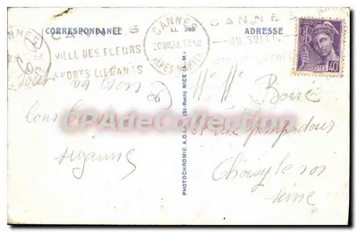 Cannes — Panorama widok z Kalifornii — Adia — Rewers