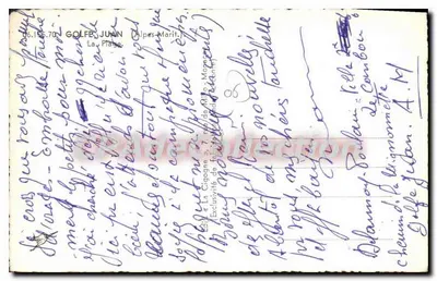 Golfe Juan — Playa — La Cigogne — Reverso