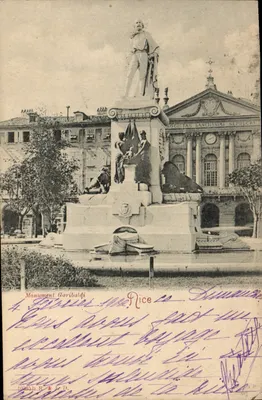 Monument Garibaldi — Nice — wydawca R. & L.D. n°10235