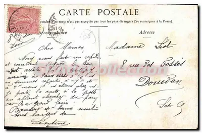 Nizza — Vista del porto — editore J. Baudier, Parigi — Verso