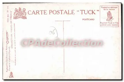 Menton — Ogród i Kasyno — Tuck, seria 905 — Rewers