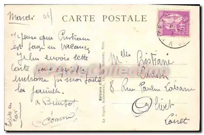 Cannes — Widok ogólny — Wydawnictwo artystyczne Monnier, Nice, n°113 — Rewers