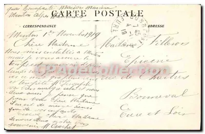 Menton - O Porto — Foto Gauvin - Nice, n°1831 — Verso
