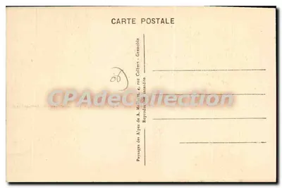 Saint-Vallier, el monumento a Napoleón — El Plateau de Napoleón, el banco y el castillo de Gourdon — editor A. Mollicet, Grenoble — Reverso