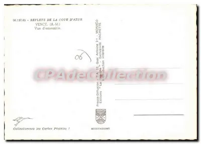 Vence — Ogólny widok — Presses-Diffusion Monaco, nr 06.157.65 — Rewers