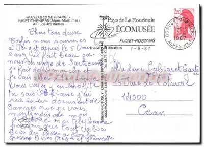 Puget-Theniers — krajobrazy Francji — Écomusée — Rewers