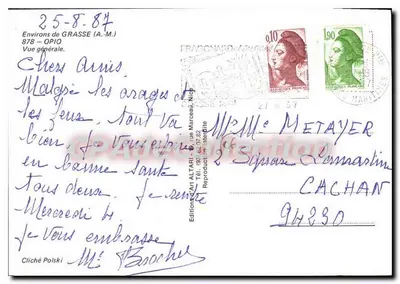 Ao redor de Grasse — Vista geral — Edições Art Altari — Verso