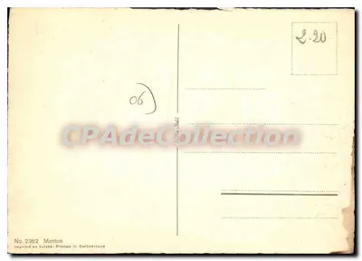 Uitzicht op Menton — waterverf — uitgever — Achterkant
