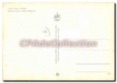 Cannes — Desfile de Majorettes — Éditions MABS, Nice — Verso