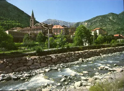 Saint-Étienne-de-Tinée — vue du village et de la rivière avec éditeur Edizioni Photograpy - Tirage 58