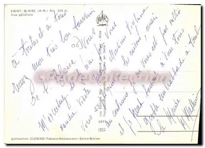 Saint-Blaise (A.M.) — Vista geral — Les Éditions Mar - 47, Boulevard de Cimiez - Nice — Verso