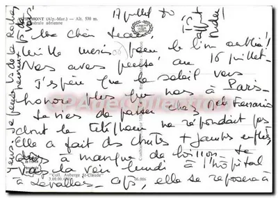 Aspremont (Alpi Marittime) — vista aerea — editore Cine — Verso